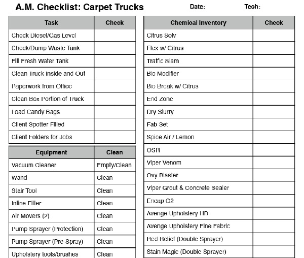 truckchecklist